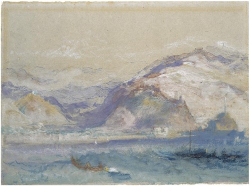 Turner genoa from thr sea - turner,