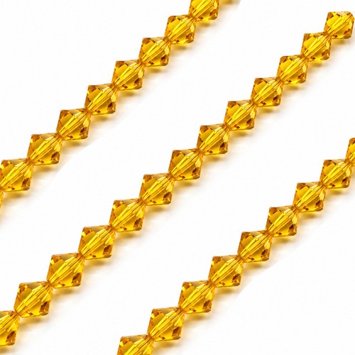 4mm faceted bicone crystal - faceted,