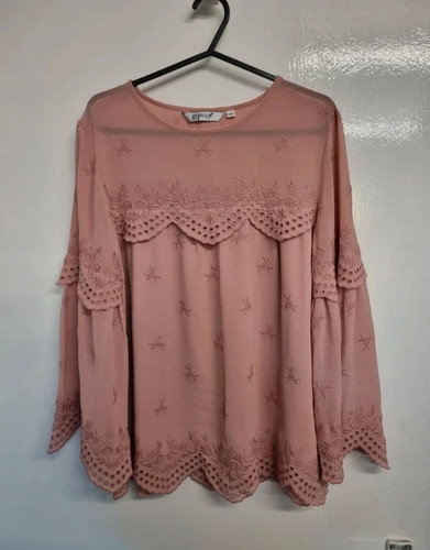 Gipsy dusty pink embroidered - pink,