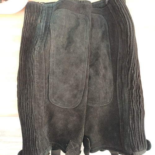 Shires black leather suede - shires,