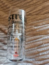 ESTRELLA DAMNBARCELONA HALF PINT BEER GLASS RARE