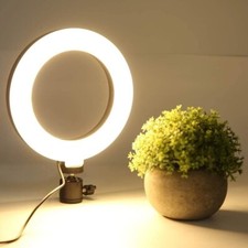 LED Ring Light YouTube TikTok Makeup Video Phone Selfie with Phone Holder