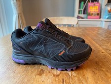 WOMENS KARRIMIOR BLACK EVENT WALKING TRAIL SHOES UK 5 LACE HIKING TRAINERS BOOTS