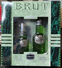Brut By Faberge Classic 1.5 Oz Eau De Cologne And 3.2 Oz After Shave New in Box