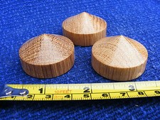 3 Oak cone feet 38mm dia  for