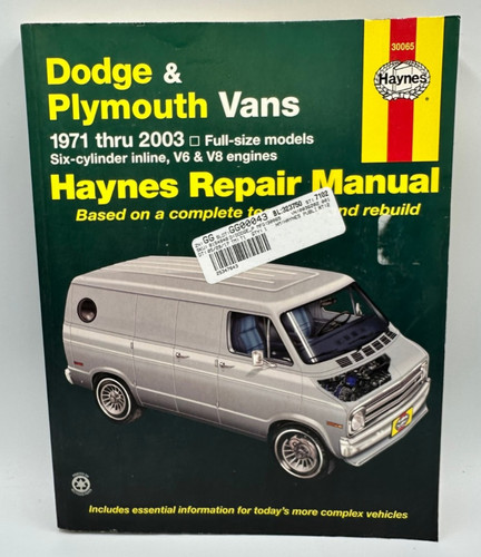 Dodge plymouth vans - plymouth, haynes