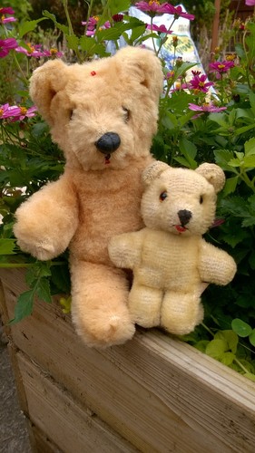 Old vintage small teddy - 2,