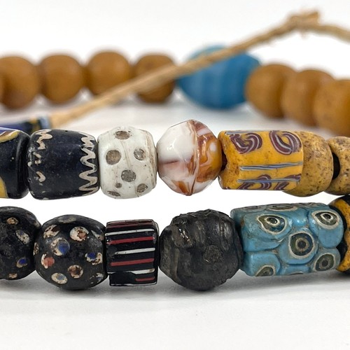 Mixed venetian trade beads - mixed,