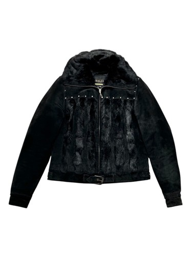 Vintage real fur suede cropped - real, fur/suede