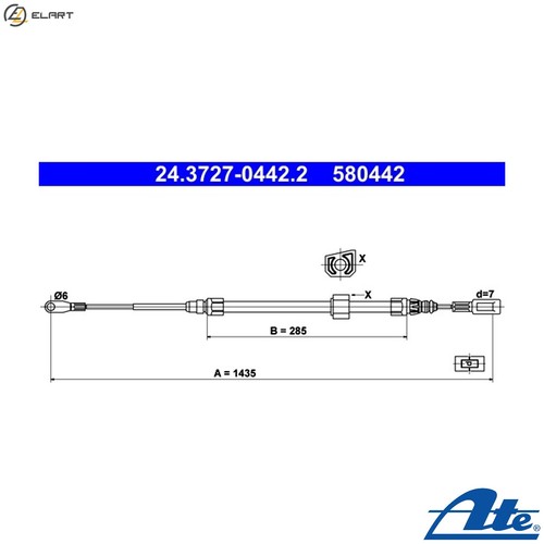 Cable pull parking - pull, brake