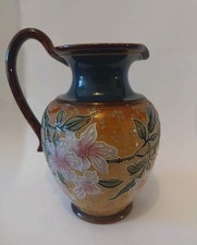 Emily Partington Doulton Lambeth Art Union of London Art Nouveau Jug c.1885-1901