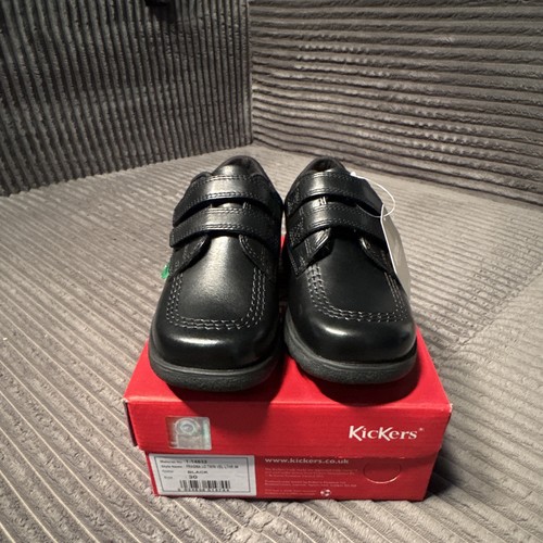 Kickers boys black leather - kickers,
