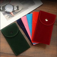2Pcs Simple Watch Storage Pouch Organizer Portable Watch Bag Display Pouches