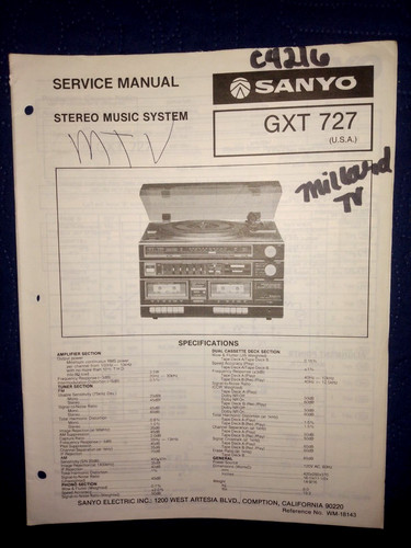 Sanyo gxt727 gxt 727 - gxt,