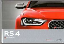 Audi RS4 Avant 2012-13 Export Markets Hardback Sales Brochure In English A4