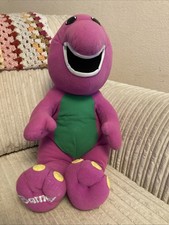 Barney The Dinosaur 14-inch Vintage Plush Talking Toy 1997 Working Perfectly