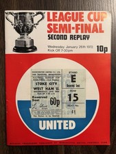 Match Ticket & Program Stoke v
