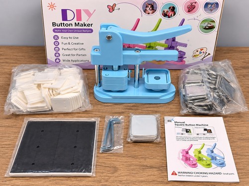 Diy square button - diy, badge
