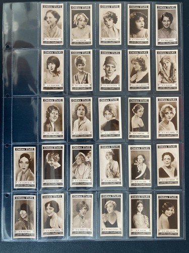 Cigarette cards cinema stars - cards,