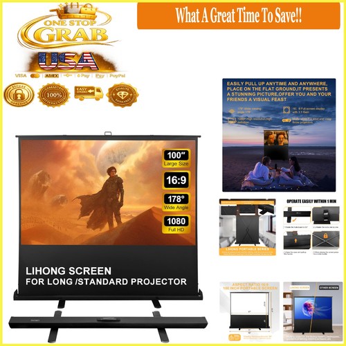 100 inch portable - inch, manual