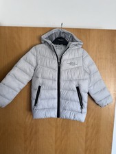 Reserved Boys Jacket 116cm Age 6-7 Light Grey/White Good Condition
