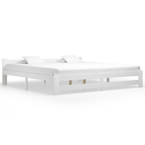 Bed frame white solid pine - solid,