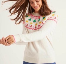 Boden Festive Fair Isle Jumper