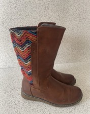 PAVERS BROWN FAUX LEATHER MID