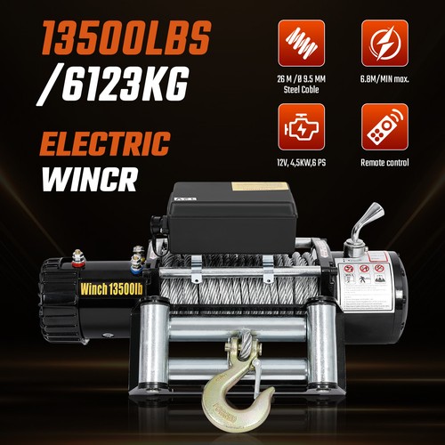 Electric winch 12v - electric, 26m