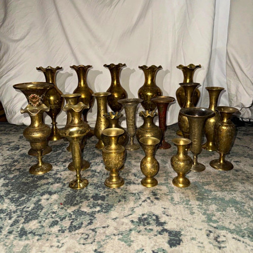 Joblot brass engraved - 22,