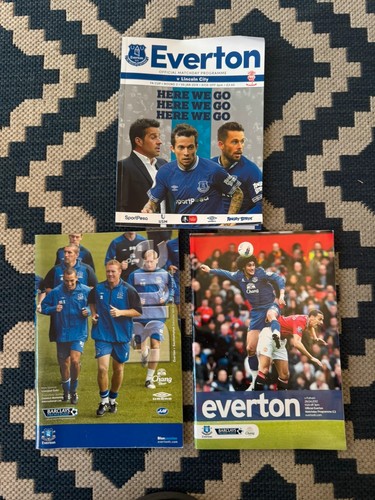 Everton football programme - everton,