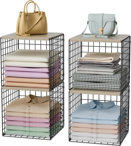 Tier stackable closet - 4-tier,