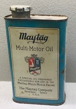 VINTAGE MAYTAG MOTOR OIL TIN