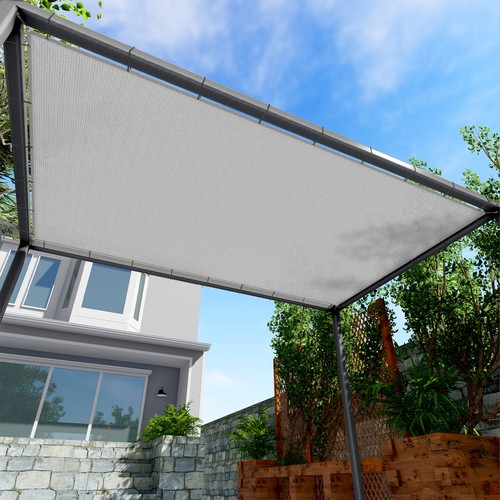 Gray sun shade sail - ft,