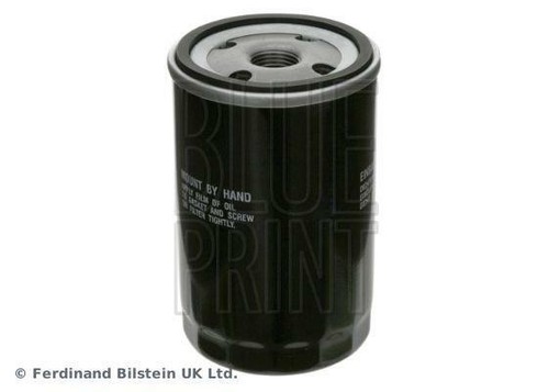 Blue print oil filter - print,