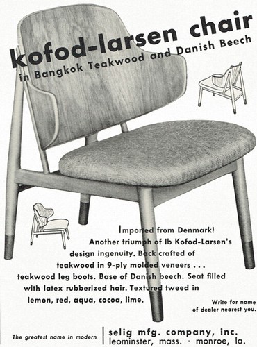 Kofod larsen chair selig - larsen,