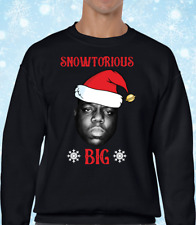 SNOWTORIOUS BIG CHRISTMAS JUMPER FUNNY RAPPER JOKE XMAS DESIGN TOP COMEDY