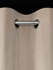 NEXT Natural Oatmeal EYELETS Blackout/Thermal Curtains,W167 Drop 182cm