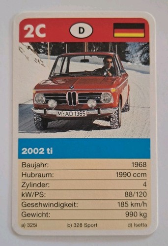 Bmw 2002 single card - bmw,