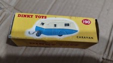 Vintage Boxed Dinky Toys No 190 Caravan Blue & White in original box Offers