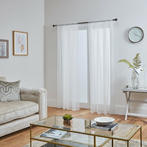 Voile curtains pair - voile,