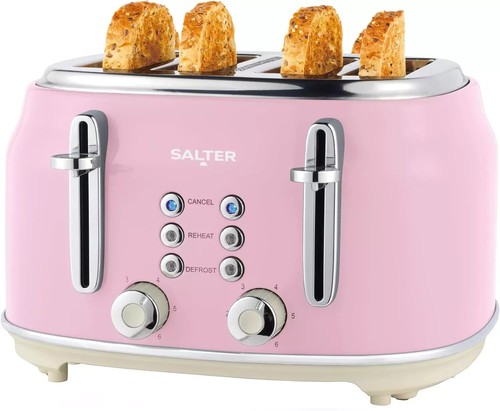 Salter retro 4slice toaster - 4slice,