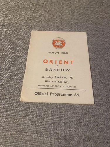 1969 orient fc v - 5.4.1969.,