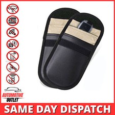 2X BLOCKING BAG CAR KEY SIGNAL BLOCKER CASE FARADAY CAGE FOB POUCH KEYLESS RFID