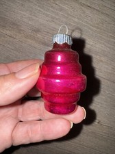 Vintage glass pink magenta - pink,