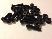 CAR MOTORBIKE VAN NUMBER PLATE FIXING BOLTS & NUTS NYLON LICENSE FITTING SCREWS