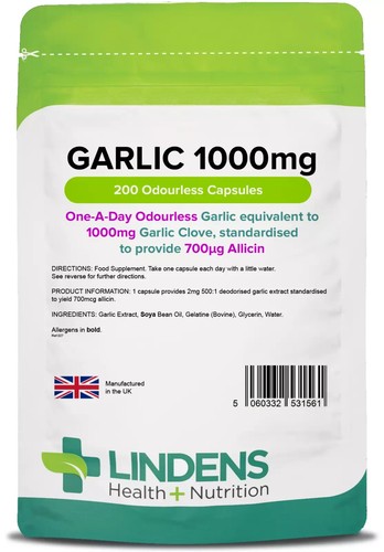 Garlic 1000mg 200 capsules - garlic,