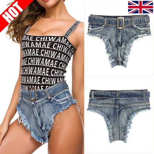 Women sexy micro mini denim - sexy,