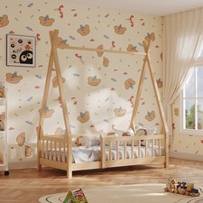 Pine Wood Single Toddler Bed