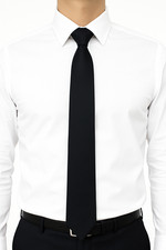 Plain Black Tie Mens Security
